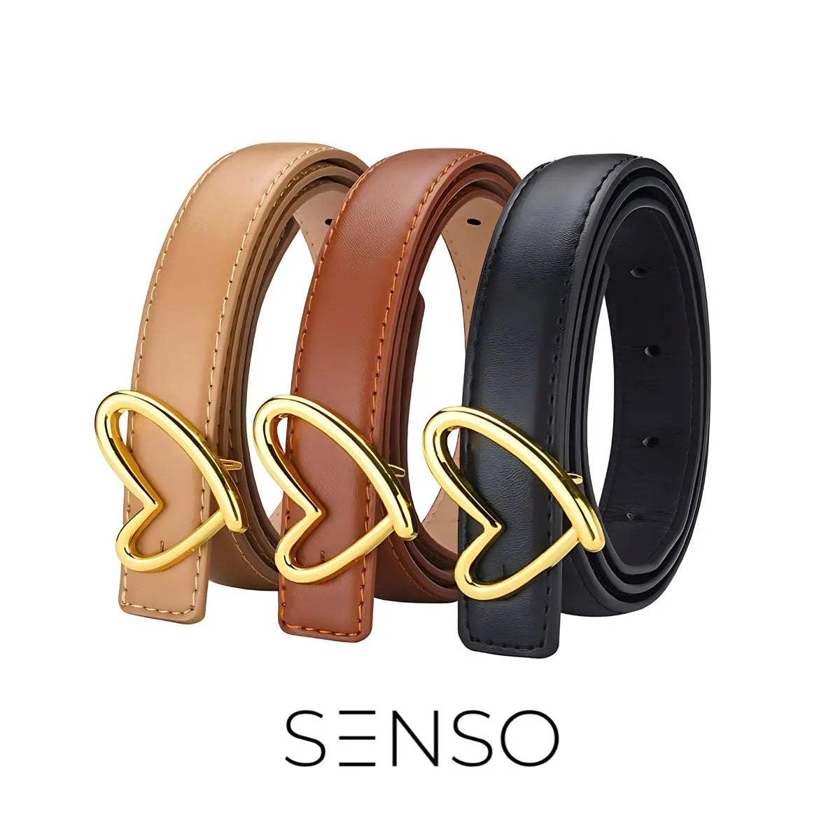 Cinto Fivela Coração Lumière: SENSO Romântico