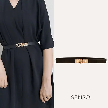 Cinto Fino Detalhe Nó: SENSO Sofisticação